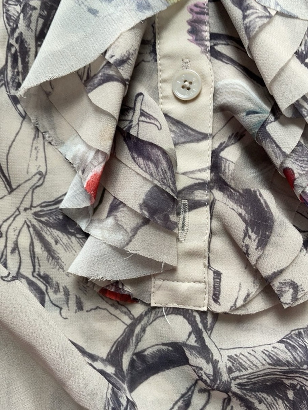 Ted Baker Floral Ruffle Blouse